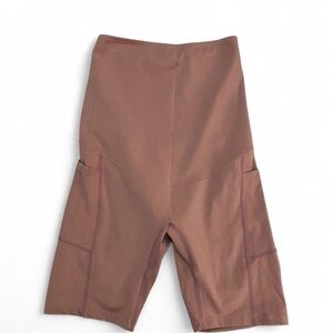 Women's Maternity Blush pink Bike Shorts